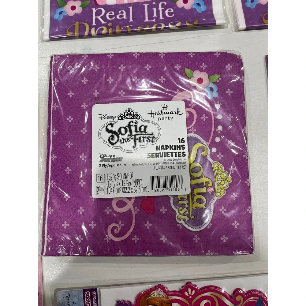 Disney sophia the‎ first party favors, invitations, thank yous, decorations